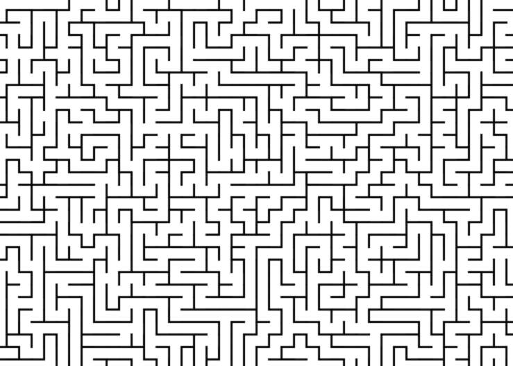 a picture of a maze